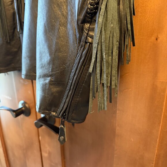 Leather Club Sheepskin Leather Jacket w/removable vest Womens' XL (est'd.) - Picture 3 of 16